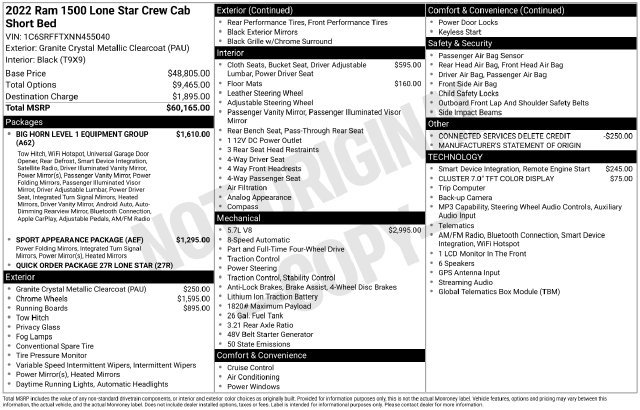 Used 2022 RAM 1500 Lone Star AWD/4WD image 18