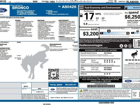 Used 2024 Ford Bronco Wildtrak AWD/4WD image 4