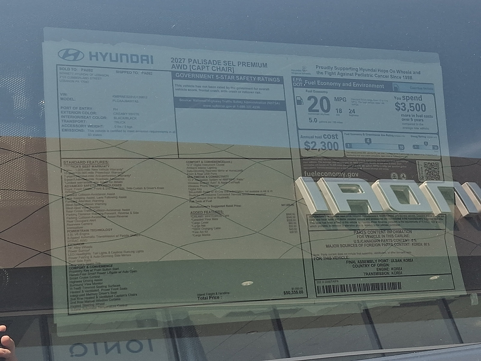 New 2027 Hyundai Palisade SEL AWD/4WD image 3