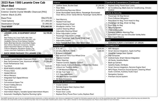 Certified 2023 RAM 1500 Laramie AWD/4WD image 27