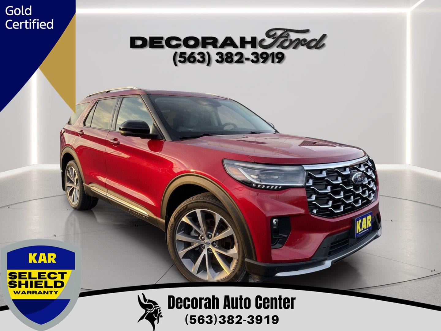 Certified 2025 Ford Explorer Platinum w/ Ultimate Package AWD/4WD image 1