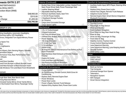 Used 2026 Genesis GV70 2.5T image 33