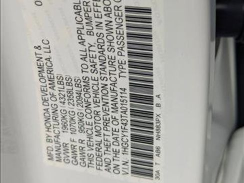 New 2026 Honda Accord SE image 16