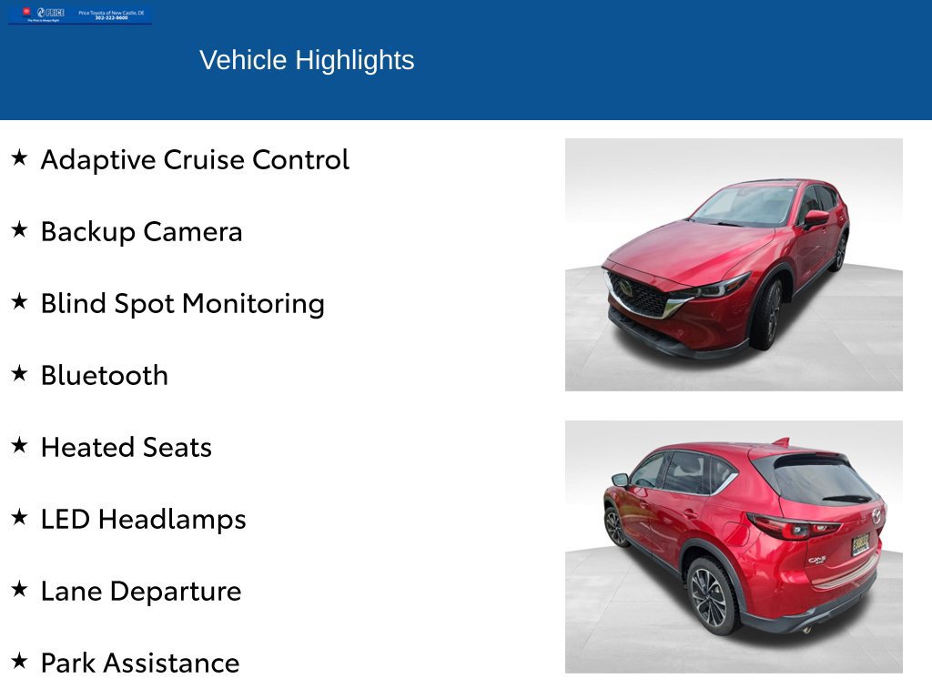 Used 2022 MAZDA CX-5 AWD 2.5 S w/ Premium Package image 2