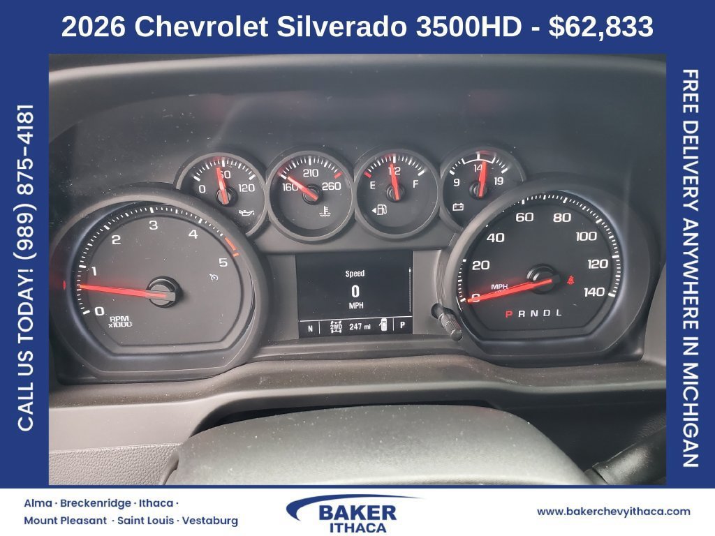 New 2026 Chevrolet Silverado 3500 W/T w/ WT Convenience Package AWD/4WD image 13