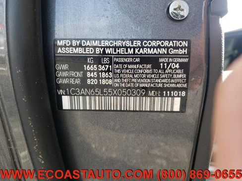 Used 2005 Chrysler Crossfire Limited image 12
