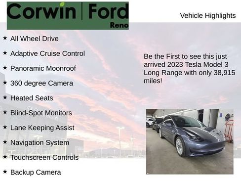 Used 2023 Tesla Model 3 Long Range AWD/4WD image 4