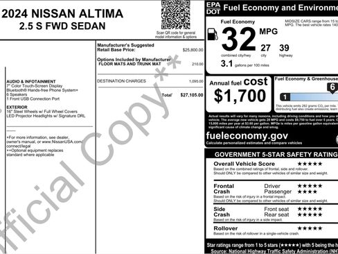Used 2024 Nissan Altima 2.5 S FWD image 3