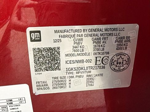 Used 2026 GMC Yukon Denali w/ Sun & Power Step Package AWD/4WD image 40