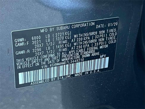 Used 2020 Subaru Ascent Limited image 19