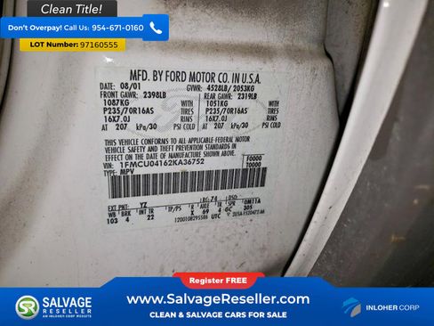 Used 2002 Ford Escape XLT image 17