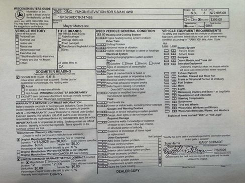 Used 2026 GMC Yukon Elevation AWD/4WD image 32