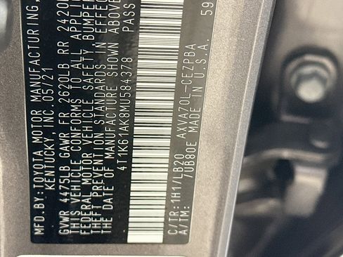 Used 2021 Toyota Camry XSE FWD image 12