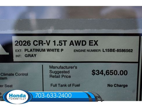 New 2026 Honda CR-V EX image 36