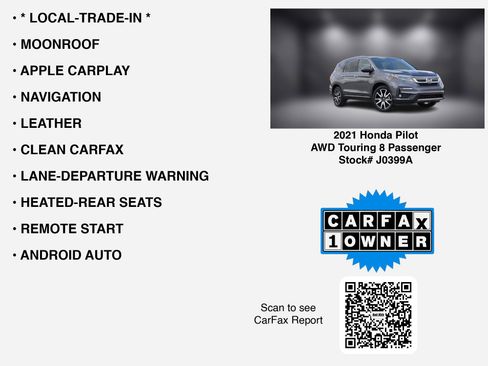 Used 2021 Honda Pilot Touring image 7