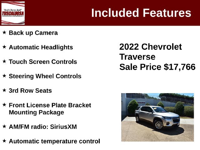 Certified 2022 Chevrolet Traverse LS FWD image 6