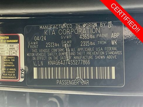 Certified 2025 Kia K5 GT-Line w/ GT-Line Premium Package FWD image 33