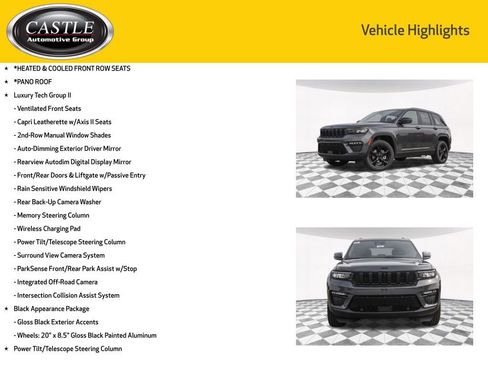 New 2025 Jeep Grand Cherokee Limited w/ Luxury Tech Group II image 3
