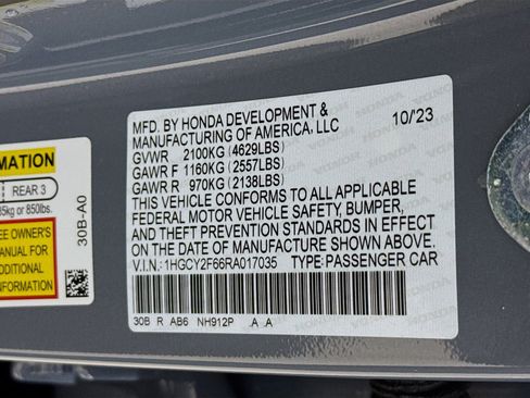 Certified 2024 Honda Accord EX-L image 37