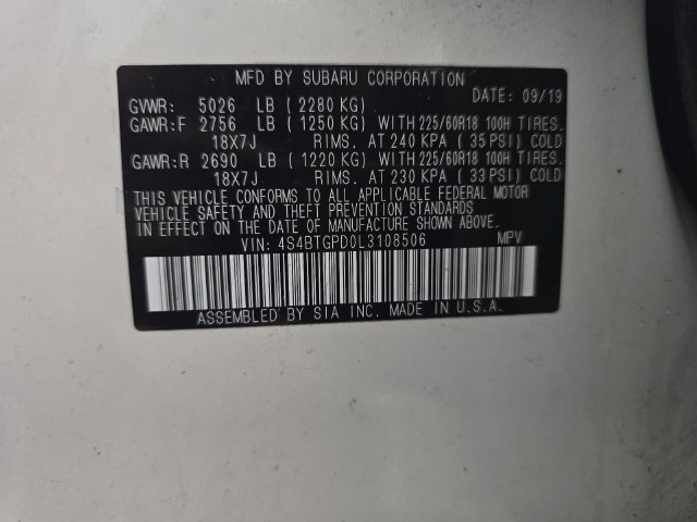 Used 2020 Subaru Outback Touring XT AWD/4WD image 33
