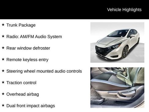 Used 2024 Nissan Versa SV w/ Trunk Package image 8