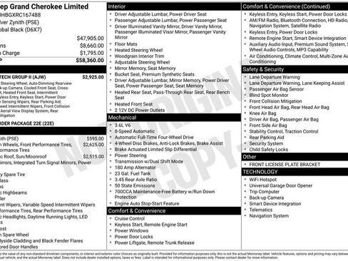 Used 2024 Jeep Grand Cherokee Limited w/ Luxury Tech Group II image 7