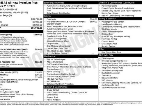 Certified 2025 Audi A5 2.0T Premium Plus w/ Premium Plus AWD/4WD image 42