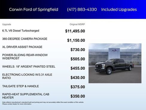 New 2026 Ford F350 XL w/ 360-Degree Camera Package RWD image 5