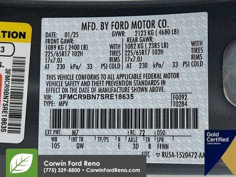 Certified 2025 Ford Bronco Sport Big Bend AWD/4WD image 33