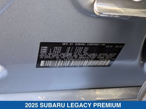 Certified 2025 Subaru Legacy Premium AWD/4WD image 37