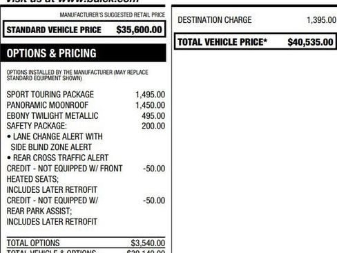 Used 2022 Buick Envision Essence w/ Sport Touring Package FWD image 2