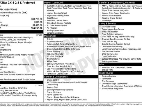 New 2025 MAZDA CX-5 AWD 2.5 S w/ Preferred Package image 6