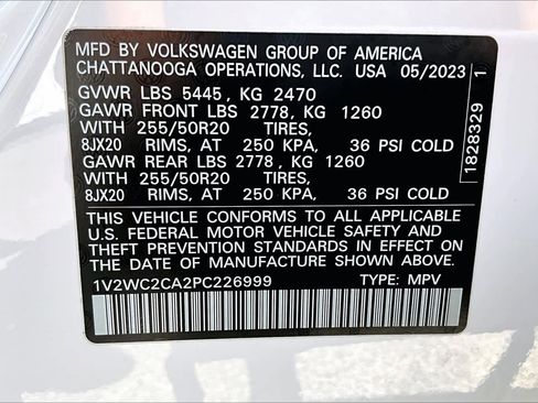 Certified 2023 Volkswagen Atlas Cross Sport SE w/ Black Wheel Package image 34