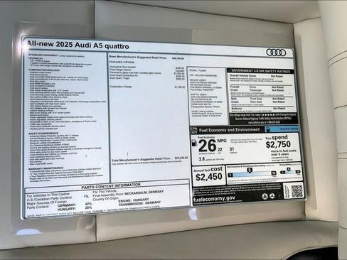 New 2025 Audi A5 2.0T Premium image 13