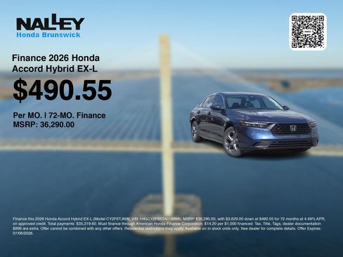 New 2026 Honda Accord EX-L image 7