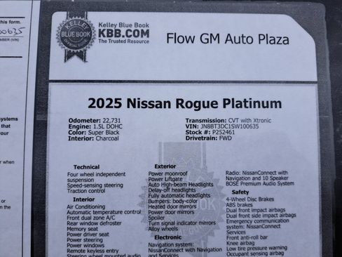 Used 2025 Nissan Rogue Platinum FWD image 39