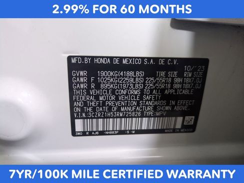 Certified 2024 Honda HR-V Sport image 28