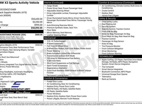 Used 2019 BMW X3 M40i w/ Driving Assistance Package image 41