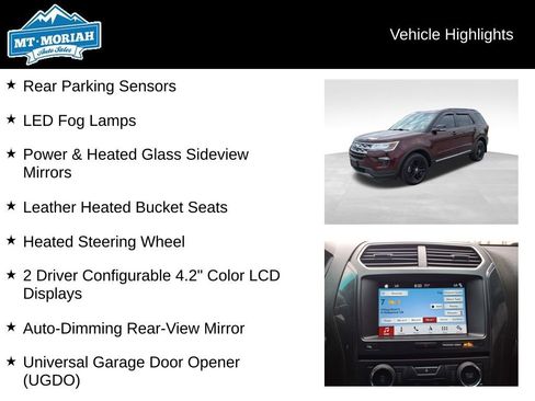 Used 2018 Ford Explorer XLT w/ Equipment Group 202A image 20