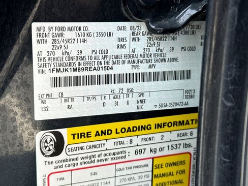 Used 2024 Ford Expedition Max Platinum AWD/4WD image 40