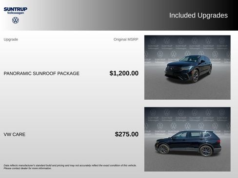 Used 2023 Volkswagen Tiguan SE w/ Panoramic Sunroof Package FWD image 2