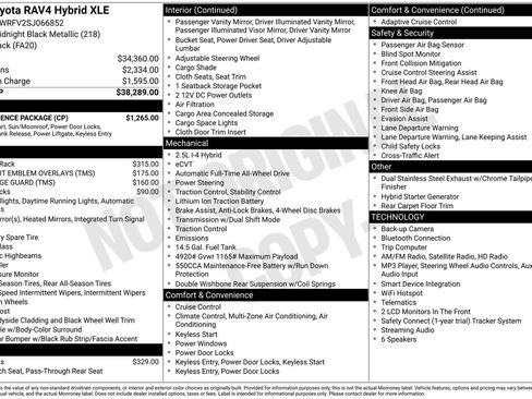 Used 2025 Toyota RAV4 XLE w/ Convenience Package AWD/4WD image 6