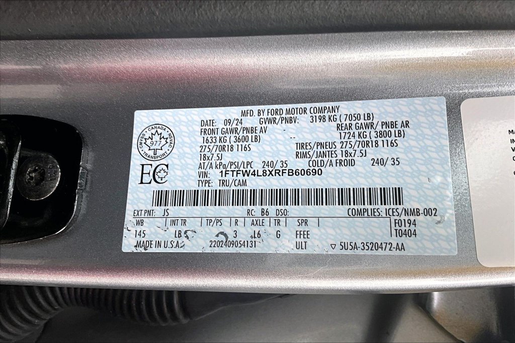 Used 2024 Ford F150 Tremor w/ Bed Utility Package AWD/4WD image 36