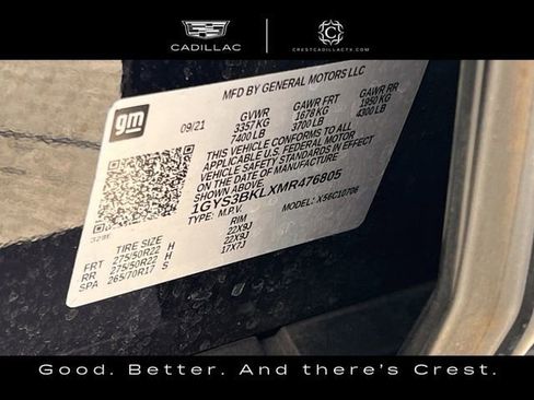 Certified 2021 Cadillac Escalade Premium Luxury w/ LPO, Illumination Package image 33