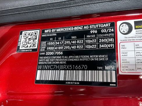 Certified 2024 Mercedes-Benz G 63 AMG 4MATIC image 25