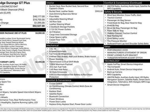 Used 2021 Dodge Durango GT AWD/4WD image 49