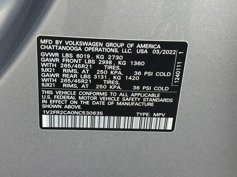Used 2022 Volkswagen Atlas SEL Premium image 45