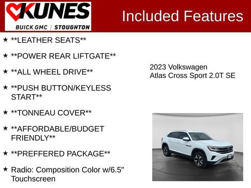 Used 2023 Volkswagen Atlas Cross Sport SE AWD/4WD image 3