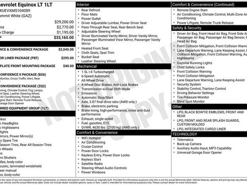 Used 2021 Chevrolet Equinox LT image 34