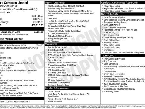 Used 2023 Jeep Compass Limited w/ Sun and Sound Group AWD/4WD image 39